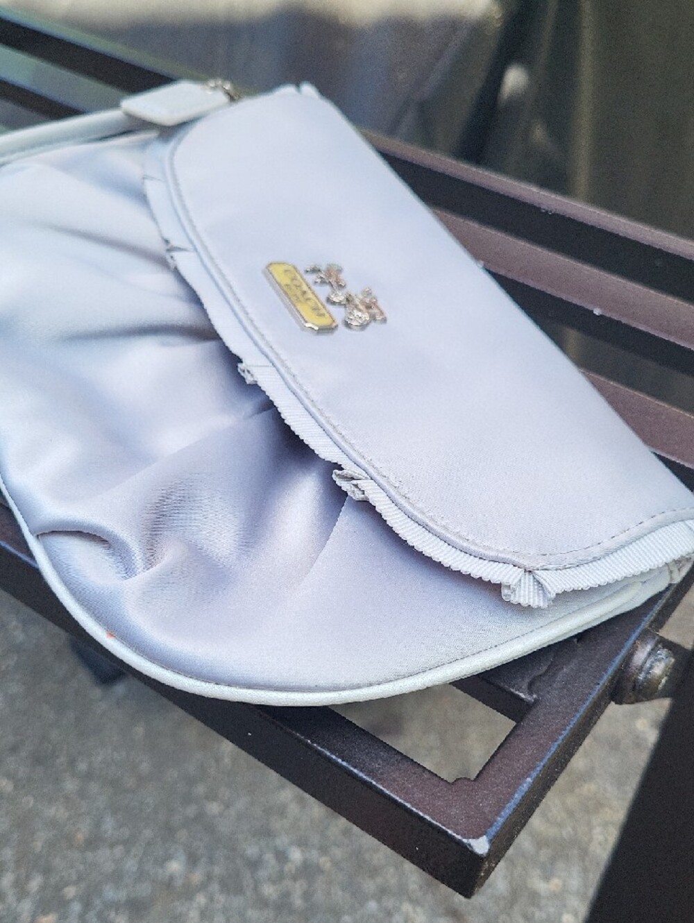 Coach Lavender Gray Wristlet Clutch - Picture 12 of 12